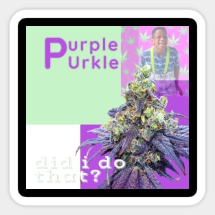 Purple Urkle 90's Sticker
